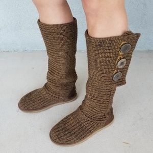 UGG Classic Cardy Crochet Knit Boots